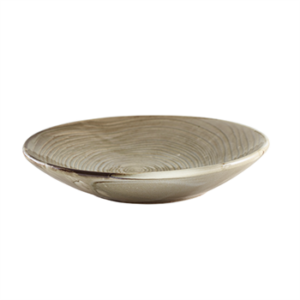 Terra Porcelain Grey Organic Coupe Bowl 21cm