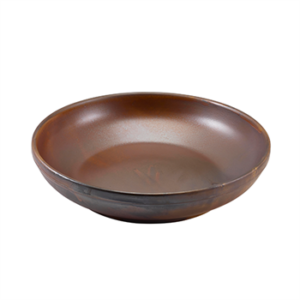 Terra Porcelain Rustic Copper Coupe Bowl 27.5cm