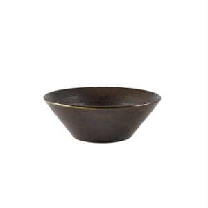 Terra Porcelain Black Conical Bowl 14cm