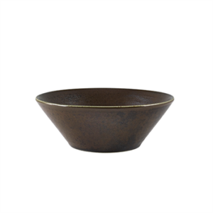 Terra Porcelain Black Conical Bowl 16cm