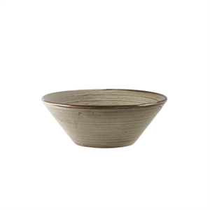 Terra Porcelain Grey Conical Bowl 16cm