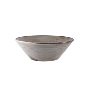 Terra Porcelain Grey Conical Bowl 19.5cm