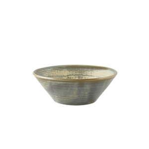 Terra Porcelain Matt Grey Conical Bowl 14cm