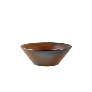 Terra Porcelain Rustic Copper Conical Bowl 14cm