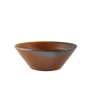 Terra Porcelain Rustic Copper Conical Bowl 16cm