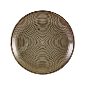 Terra Porcelain Grey Deep Coupe Plate 25cm