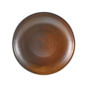 Terra Porcelain Rustic Copper Deep Coupe Plate 25cm