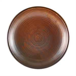 Terra Porcelain Rustic Copper Deep Coupe Plate 28cm