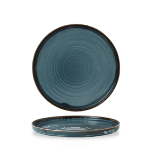 Harvest Blue Walled Plate 8.67" Box 6