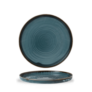 Harvest Blue Walled Plate 10 2/8" Box 6