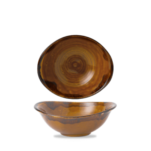 Harvest Brown Deep Bowl 7 7/8X6 5/8" Box 6