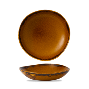 Harvest Brown Round Bowl 9 7/8″ Box 12