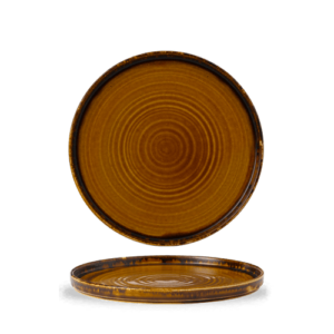 Harvest Brown Walled Plate 10 2/8″ Box 6