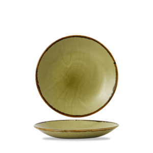 Harvest Green Deep Coupe Plate 10″ Box 12