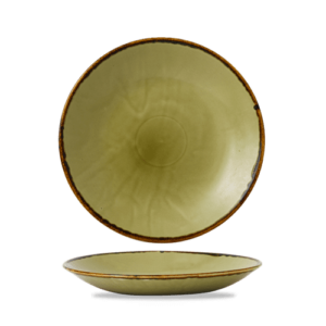 Harvest Green Deep Coupe Plate 11″ Box 12