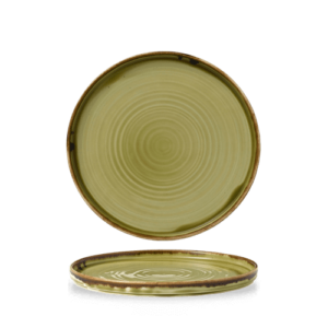 Harvest Green Walled Plate 8.67" Box 6