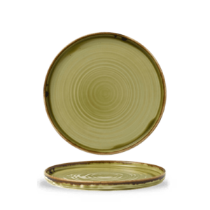 Harvest Green Walled Plate 10 2/8″ Box 6