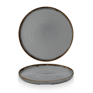 Harvest Grey Walled Plate 10 2/8″ Box 6