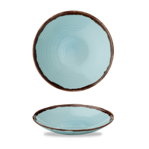 Harvest Turquoise Organic Coupe Bowl 9.6″ Box 12