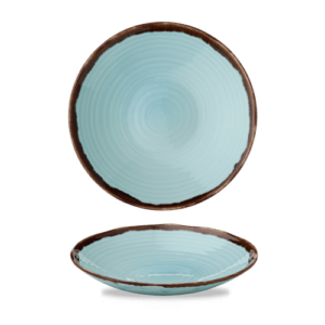 Harvest Turquoise Organic Coupe Bowl 11″ Box 12