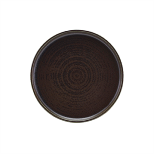 Terra Porcelain Black Low Presentation Plate 21cm