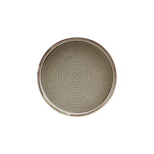 Terra Porcelain Grey Low Presentation Plate 18cm