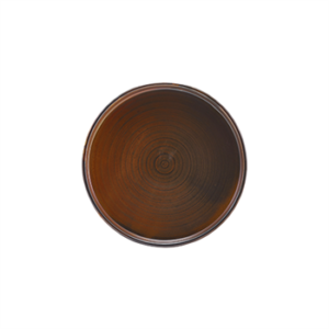 Terra Porcelain Rustic Copper Low Presentation Plate 18cm