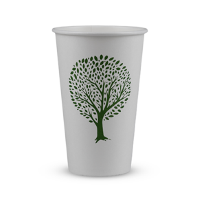 16oz white hot cup, 89-Series - Green Tree-0