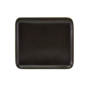 Terra Porcelain Black Rectangular Platter 30 x 20cm