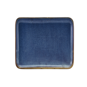 Terra Porcelain Aqua Blue Rectangular Platter 30 x 20cm