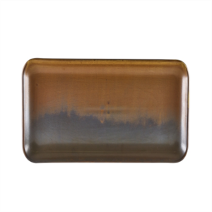 Terra Porcelain Rustic Copper Narrow Rectangular Platter 36 x 16.5cm