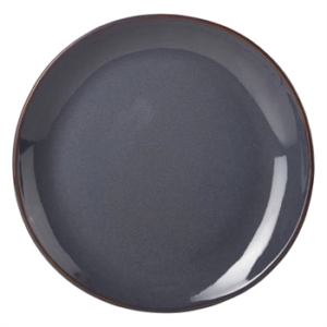 Terra Stoneware Rustic Blue Oval Plate 25x22cm