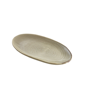 Terra Porcelain Grey Organic Platter 31cm