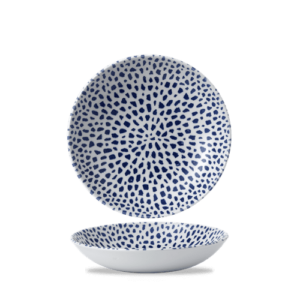 Terrazzo Blue Coupe Bowl 9.75" Box 12