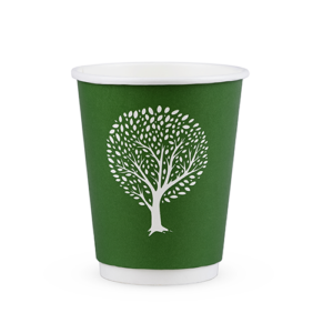 12oz double wall hot cup, 89-Series - Green Tree-0