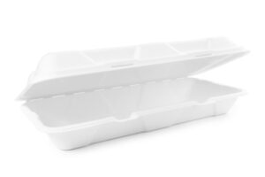 12 x 6in bagasse clamshell