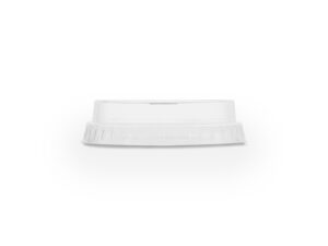 76-Series PLA flat lid, straw slot