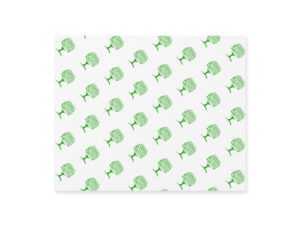 430 x 350mm greaseproof sheet Green Tree