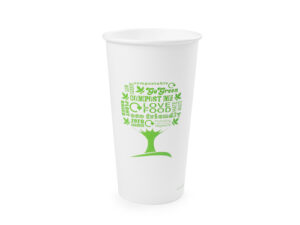 20oz white hot cup, 89-Series – Green Tree