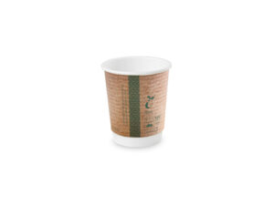 8oz double wall brown kraft cup