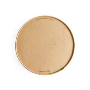 185-Series, PLA-Lined Kraft Paper Lid with vents