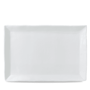 Dudson White Rectangle Tray 13 1/2 X 9 1/8" Box 6