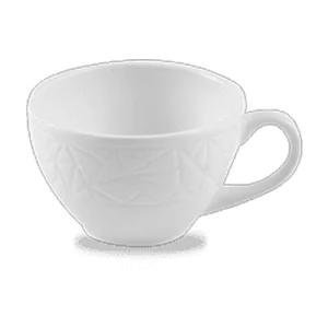 An image of Alchemy Fine China Abstract Espresso Cup White 85ml