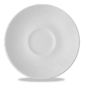 An image of a Alchemy Fine China Abstract Saucer White 12.7cm