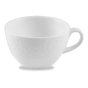 An image of a Alchemy Fine China Abstract Tea Cup White 225ml