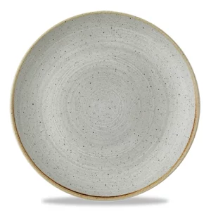 Churchill Super Vitrified Stonecast Raw Evolve Coupe Plate Grey 16.5cm