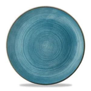 Churchill Super Vitrified Stonecast Raw Evolve Coupe Plate Teal 16.5cm