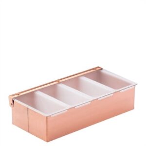 Copper Condiment Holder - 4 Inserts 11.75" (30cm)