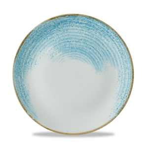 Homespun Accents Aquamarine Evolve Coupe Plate 10.25" Box 12