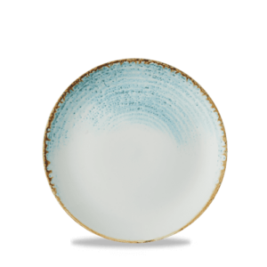 Churchill Super Vitrified Homespun Accents Aquamarine Evolve Coupe Plate 16.5cm/6.5"